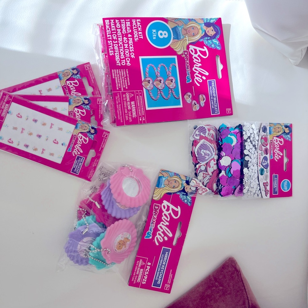 Barbie Pink and Purple Party Favors Set